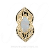 GS393 OP - 14 Karat Gold Opal Slide 