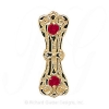 GS395 R - 14 Karat Gold Ruby Slide 