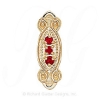 GS397 G - 14 Karat Gold Garnet Slide 