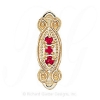 GS397 R - 14 Karat Gold Ruby Slide 