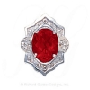 GS400 G - 14 Karat Gold Garnet Slide 