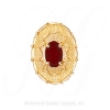 GS438 G - 14 Karat Gold Garnet Slide 