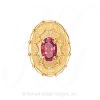 GS438 PT - 14 Karat Gold Pink Tourmaline Slide 