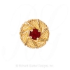 GS439 G - 14 Karat Gold Garnet Slide 
