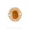GS441 CIT - 14 Karat Gold Citrine Slide 