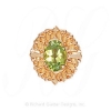 GS441 PD - 14 Karat Gold Peridot Slide 