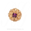GS442 AMY - 14 Karat Gold Amethyst Slide 