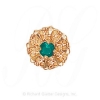 GS442 E - 14 Karat Gold Emerald Slide 