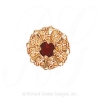 GS442 G - 14 Karat Gold Garnet Slide 