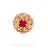GS442 R - 14 Karat Gold Ruby Slide 