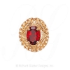 GS443 G - 14 Karat Gold Garnet Slide 