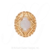GS443 OP - 14 Karat Gold Opal Slide 