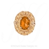 GS444 CIT - 14 Karat Gold Citrine Slide 