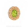 GS444 PD - 14 Karat Gold Peridot Slide 