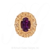 GS444 RG - 14 Karat Gold Rhodolite Garnet Slide 