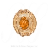 GS447 CIT - 14 Karat Gold Citrine Slide 