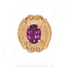 GS447 RG - 14 Karat Gold Rhodolite Garnet Slide 