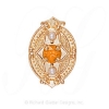 GS449 CIT - 14 Karat Gold Citrine Slide 