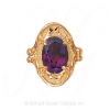 GS450 AMY - 14 Karat Gold Amethyst Slide 