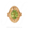 GS450 PD - 14 Karat Gold Peridot Slide 