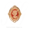 GS451 CAM - 14 Karat Gold Cameo Slide 