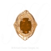 GS451 CIT - 14 Karat Gold Citrine Slide 