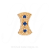 GS453 S - 14 Karat Gold Sapphire Slide 