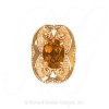 GS456 CIT - 14 Karat Gold Citrine Slide 