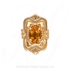 GS459 CIT - 14 Karat Gold Citrine Slide 