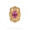 GS459 PT - 14 Karat Gold Pink Tourmaline Slide 