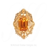 GS464 CIT - 14 Karat Gold Citrine Slide 