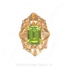 GS464 PD - 14 Karat Gold Peridot Slide 