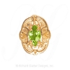 GS465 PD - 14 Karat Gold Peridot Slide 