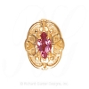 GS465 PT - 14 Karat Gold Pink Tourmaline Slide 