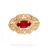 GS470 G - 14 Karat Gold Garnet Slide 