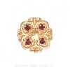 GS471 PT - 14 Karat Gold Pink Tourmaline Slide 