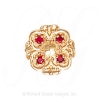 GS471 R - 14 Karat Gold Ruby Slide 