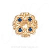 GS471 S - 14 Karat Gold Sapphire Slide 