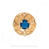 GS472 S - 14 Karat Gold Sapphire Slide 