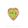 GS475 PD - 14 Karat Gold Peridot Slide 