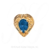 GS475 S - 14 Karat Gold Sapphire Slide 