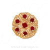 GS476 G - 14 Karat Gold Garnet Slide 