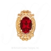 GS483 G - 14 Karat Gold Garnet Slide 