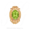 GS483 PD - 14 Karat Gold Peridot Slide 