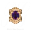 GS495 AMY - 14 Karat Gold Amethyst Slide 