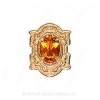 GS495 CIT - 14 Karat Gold Citrine Slide 