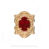 GS495 G - 14 Karat Gold Garnet Slide 