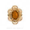 GS509 CIT - 14 Karat Gold Citrine Slide 