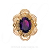 GS509 RG - 14 Karat Gold Rhodolite Garnet Slide 