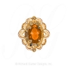GS510 CIT - 14 Karat Gold Citrine Slide 